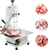 VEVOR electric meat band saw 650W, table bone saw, 315x460mm workbench, frozen meat and bone cutter for beef and pork