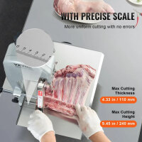 VEVOR electric meat band saw 650W, table bone saw, 315x460mm workbench, frozen meat and bone cutter for beef and pork