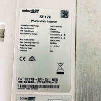 SolarEdge SE17K inverter, 17 kW AC power, 3-phase feed-in, efficient, for photovoltaic systems