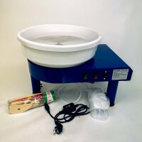 VEVOR potters wheel 35 cm, ceramic machine with pedal, adjustable feet, removable basin, 60–300 rpm, incl. tool set