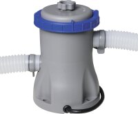 Bestway Fast Set Pool 305x76 cm, round pool with filter pump, above-ground pool, self-assembling, blue