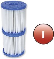 Bestway Fast Set Pool 305x76 cm, round pool with filter pump, above-ground pool, self-assembling, blue