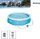 Bestway Fast Set Pool 305x76 cm, round pool with filter pump, above-ground pool, self-assembling, blue