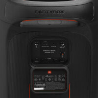 JBL PartyBox Stage 320, portable Bluetooth speaker, 240 watts, light effects, splashproof, microphone and guitar input