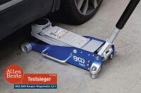 BGS 2889 Hydraulic Trolley Jack 2.5t, Lifting Height 100-460mm, Aluminum-Steel, Double Piston