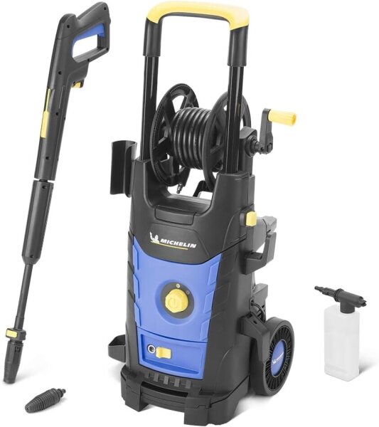 Michelin MPX25EH pressure washer, 2500 W, 170 bar, 500 l/h, with accessories, powerful cleaning