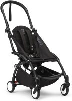 Stokke YOYO3 frame black, stroller frame, 5-point harness, adjustable backrest, sun canopy extension, padded straps