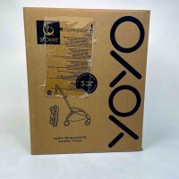 Stokke YOYO3 frame black, stroller frame, 5-point harness, adjustable backrest, sun canopy extension, padded straps