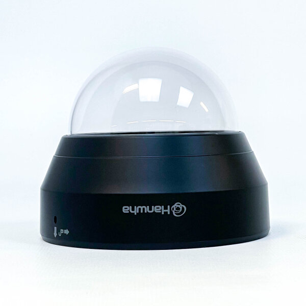 Hanwha SPG-IND72B clear dome housing with black base for Hanwha Techwin dome cameras