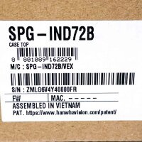 Hanwha SPG-IND72B clear dome housing with black base for Hanwha Techwin dome cameras