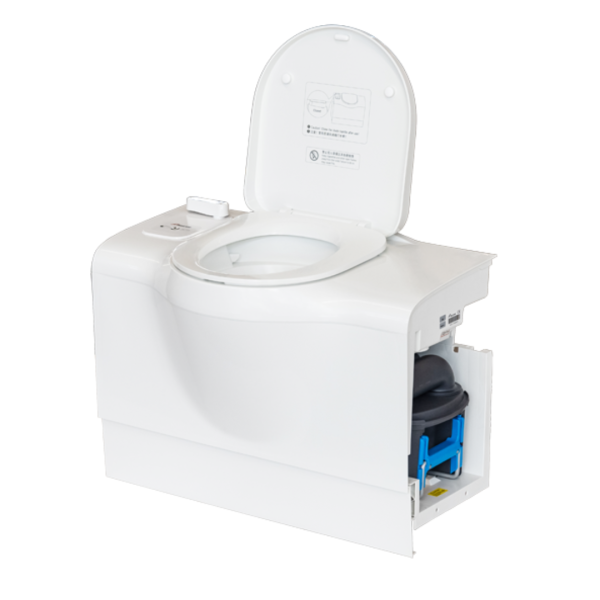 Freucamp W5001 camping toilet with cassette and service door, 670x405x522 mm, up to 120 kg, model W500113 R