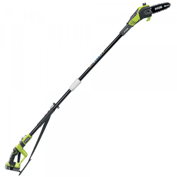 Ryobi ONE+ OPP1820 Cordless Pole Pruner 18V, 20 cm Oregon bar, 5.5 m/s chain speed, up to 3 m reach, without battery, green