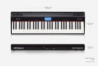 Roland GO:Piano GO-61P 61-key keyboard with Ivory Touch surface and Bluetooth for learning apps