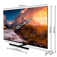 MEDION X8502504 50" QLED Smart TV with Dolby Vision, HDR, DTS:X, Dolby Atmos and PVR function