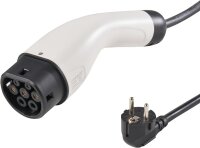 VEVOR EV-B06-EU003B Portable 3.68 kW EV charger with LCD, Type 2 cable, 16A, 1-phase, IP66 waterproof, 8.6m cable