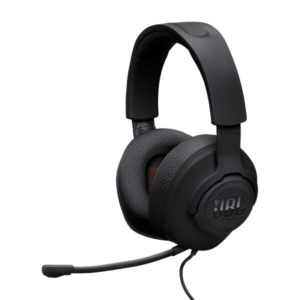 JBL Quantum 100M2 Over-Ear Gaming Headset, wired, JBL QuantumSOUND, 3.5 mm jack, multi-platform, detachable microphone, black