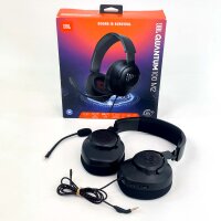 JBL Quantum 100M2 Over-Ear Gaming Headset, wired, JBL QuantumSOUND, 3.5 mm jack, multi-platform, detachable microphone, black