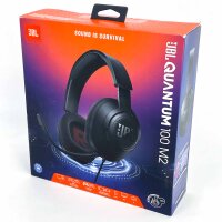 JBL Quantum 100M2 Over-Ear Gaming Headset, wired, JBL QuantumSOUND, 3.5 mm jack, multi-platform, detachable microphone, black
