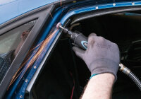 Hazet 9032N-1 die grinder, blue/black, handy grinding tool for precise work