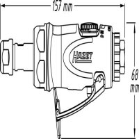 Hazet 9032N-1 die grinder, blue/black, handy grinding tool for precise work