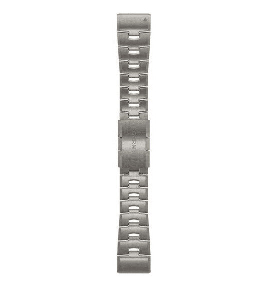 Garmin Ersatzarmband Titan 26 mm 010-12864-08, silber, robust und leicht, kompatibel mit Garmin Uhren