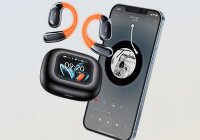 HTC NE27 Wireless Headphones in Black and Orange with a comfortable design