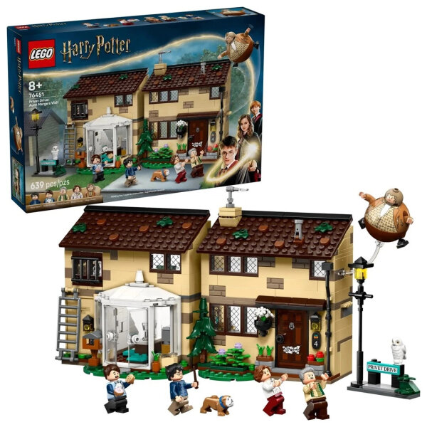 LEGO Harry Potter 76451 Playset Privet Drive Visit Aunt Marge Ages 8+