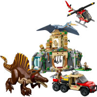 LEGO Jurassic World 76976 Hubschrauber-Einsatz mit Spinosaurier & Quetzalcoatlus, Bauset für Kinder ab 8 Jahren