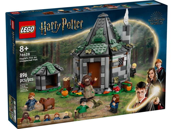 LEGO Harry Potter 76428 Hagrids Hut Playset with Figures, Ages 8+, Detailed Building and Play Set