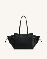JW PEI Linda vegan leather tote bag, black, 45x22x13 cm, stylish and sustainable