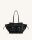 JW PEI Linda vegan leather tote bag, black, 45x22x13 cm, stylish and sustainable
