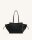 JW PEI Linda vegan leather tote bag, black, 45x22x13 cm, stylish and sustainable
