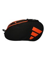 Adidas BG5PA2 padel bag in black and orange with a spacious design and robust material