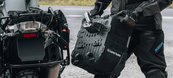 LoneRider MotoBags PO-00091 31L Motorcycle Bag Black, Robust, Water-Repellent