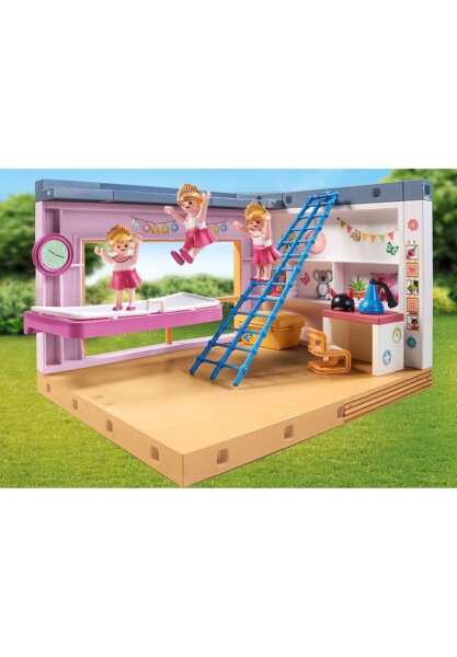 Playmobil 71610 My Life Kinderzimmer mit Baby-Spielecke, Schlafzimmer Spielzeug Set, detailreich, kindgerecht