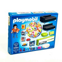 PLAYMOBIL 5584 City Life Living Room Modern Living Luxury Villa Playset with Furniture and Accessories