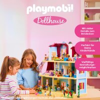 PLAYMOBIL 70205 Large Dollhouse with Working Doorbell, Ages 4+