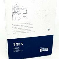 TRES Study Exclusive Bidet Faucet Chrome Model 26212001D, high-quality bidet faucet in chrome look