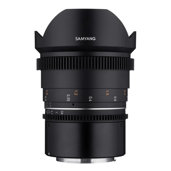 Samyang VDSLR 14mm T3.1 MK2 wide-angle lens for Canon RF, fast aperture, manual focus