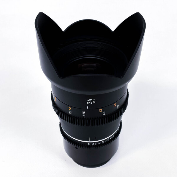 Samyang VDSLR 24mm T1.5 MK2 Cine lens for Canon RF, fast aperture, manual focus, ideal for video recording