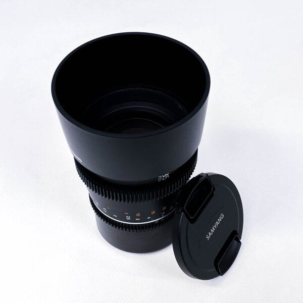 Samyang 85mm T1.5 MK2 VDSLR Cine Lens, fast aperture, manual, for video recording