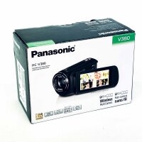 Panasonic HC-V380EG-K Full HD Camcorder, schwarz, kompakt, 50x optischer Zoom, Bildstabilisator, 3-Zoll LCD-Bildschirm