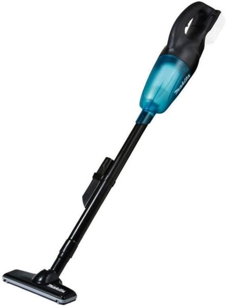 Makita DCL180ZB cordless vacuum cleaner, without battery, lightweight and handy, ideal for quick cleaning.
