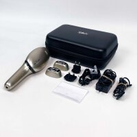 Silkn 7 SEV1PE1CC001 IPL Epilierer mit drehbarem Kopf, 3 Köpfen, Ultraschnell, für alle Hauttypen, Gesicht & Körper, Gold, ohne Rasierer, mit Tasche