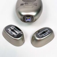 Silkn 7 SEV1PE1CC001 IPL Epilierer mit drehbarem Kopf, 3 Köpfen, Ultraschnell, für alle Hauttypen, Gesicht & Körper, Gold, ohne Rasierer, mit Tasche
