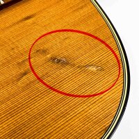 Takamine KC70 Elektro-Gitarre gebraucht, leichte Kratzer, signiert von Kenny Chesney, mit Vorverstärker, braunes Holz