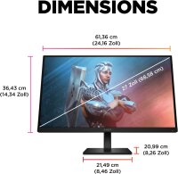 HP Omen 27 HSD-0155-A Gaming Monitor 27" FHD 165Hz...