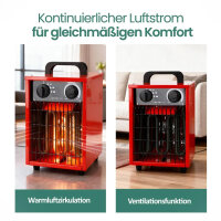 Emerio FH-102990 Power Fan Heater, 3000W, IP24, 3 Heat...