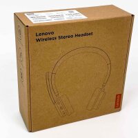 Lenovo LB310 wireless stereo headset, black, comfortable, clear sound quality