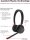Lenovo LB310 wireless stereo headset, black, comfortable, clear sound quality
